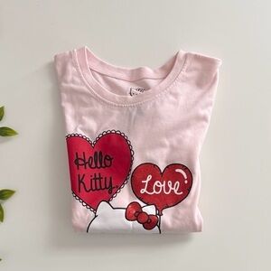 girls hello kitty pink tee